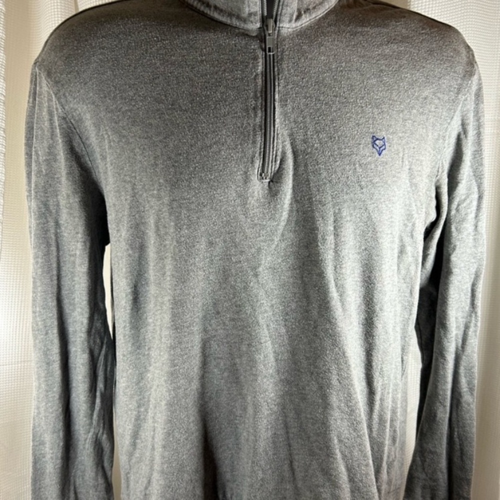 Prince & fox Mens XS sweater 1/4 zip-front long sleeved high collar gently used